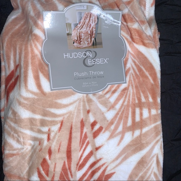 Tropical Oversized Blanket Soft & Cozy Fern Throw Plush Velvet Fleece 50x70 New - Picture 8 of 14